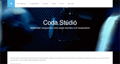 Desktop Screenshot of codastudio.hu